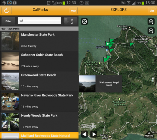 App Android CalParks