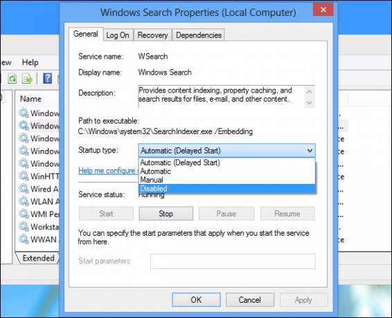 windows-ricerca-di servizio-proprietà
