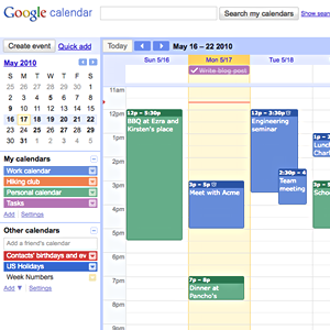 sms al calendario di google