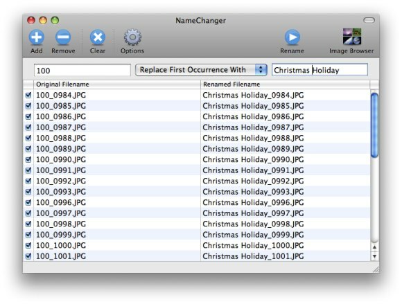 Batch Rinomina facilmente i tuoi file - Finestra principale di Mac Style (solo Mac) 01