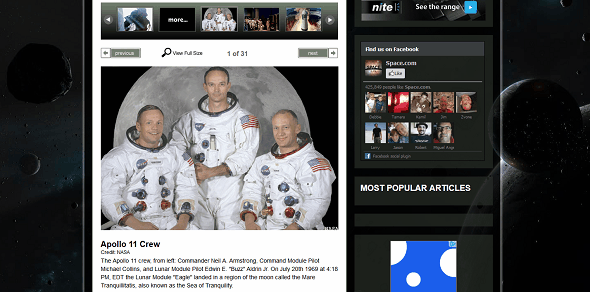 Informazioni su Neil Armstrong e The Apollo 11 Moon Landing On The Web spacecom apollo 11