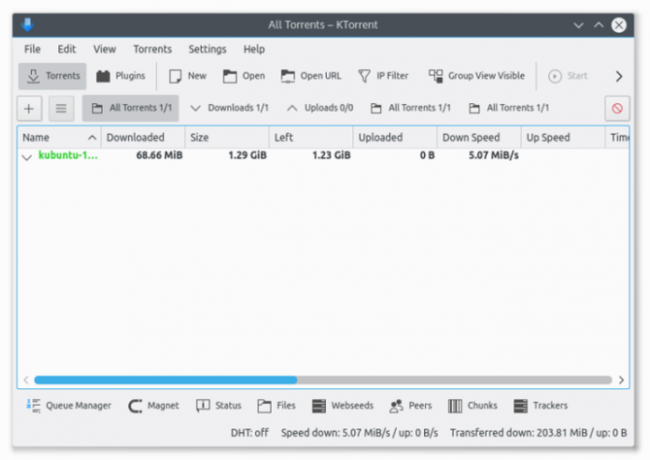 Client torrent KTorrent per Linux