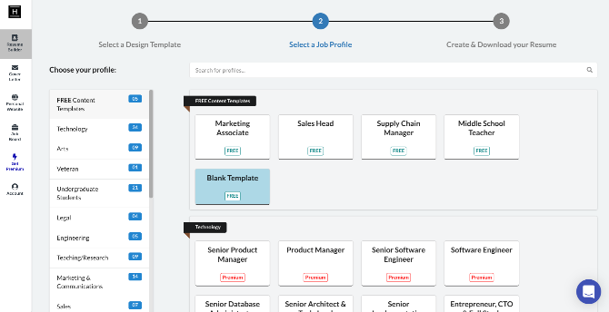 Hiration ha modelli di curriculum gratuiti per ogni diverso tipo di lavoro