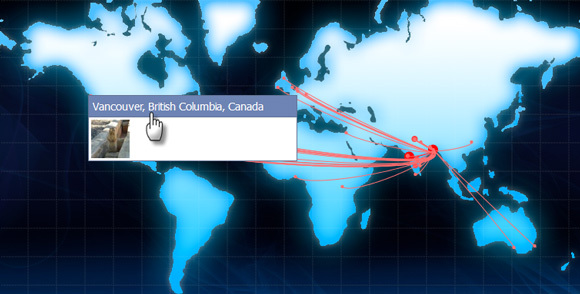 vedi la mappa di facebook