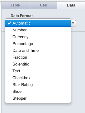 IWork per i numeri di iCloud