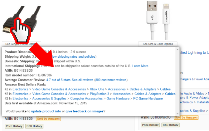 Visualizza l'anteprima delle pagine dei prodotti Amazon con DS Quick View per Amazon