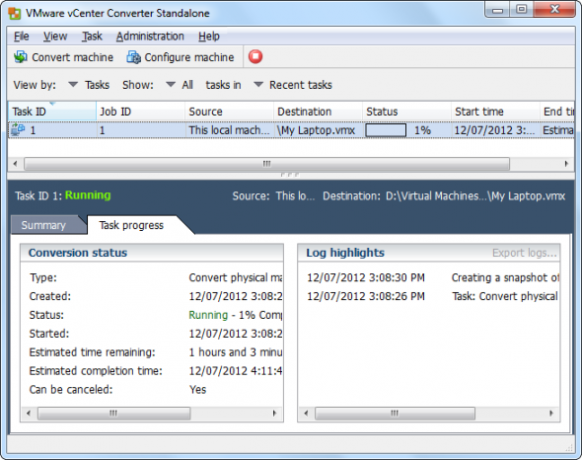 vmware-vCenter-converter-progress