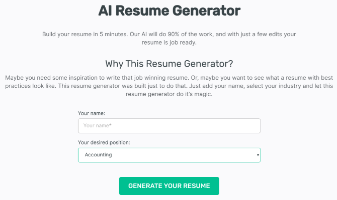 AI può costruire un curriculum? Provalo con AI Resume Generator di EnhanCV 