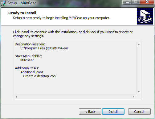 Installazione - M4VGear