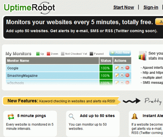 robot uptime