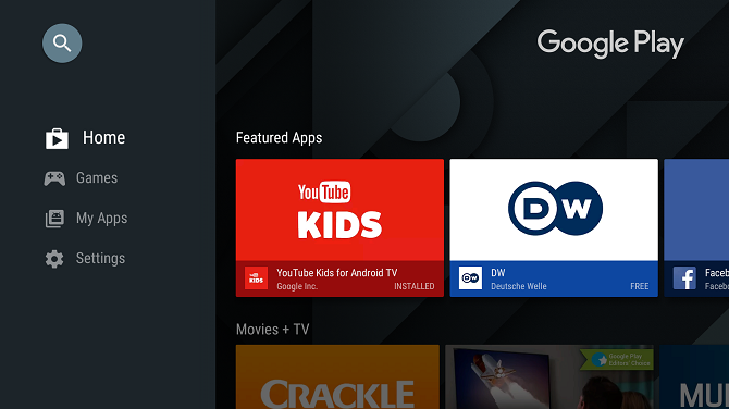 Google Play App Android TV