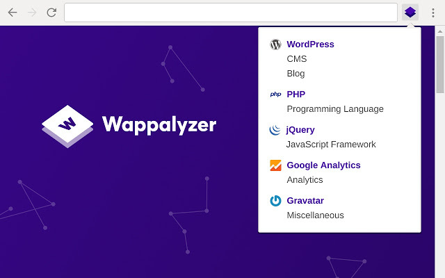 estensioni cromate per programmatori - wappalyzer