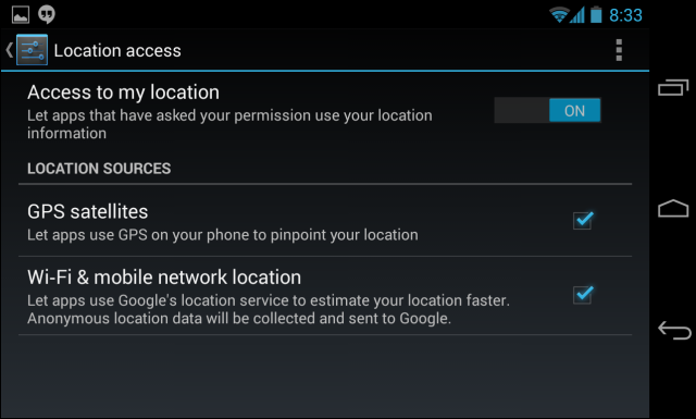 Android-location-Access-impostazioni