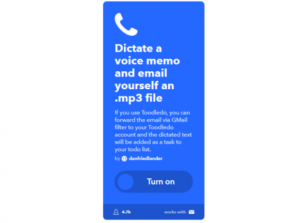 La guida IFTTT definitiva: usa lo strumento più potente del Web come un 34IFTTT Pro VoiceMemoToEmail