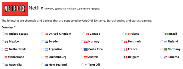 Streaming TV internazionale, Netflix, Pandora e altro con UnoTelly DNS e VPN [15x Gold Plans, Samsung 40 "4K TV, Roku 3, Netflix Gift Card Giveaway] netflixregions