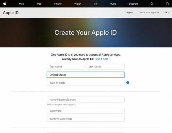 creare un ID Apple