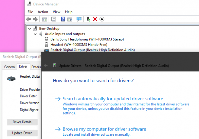 Device Manager Update Driver Manualmente