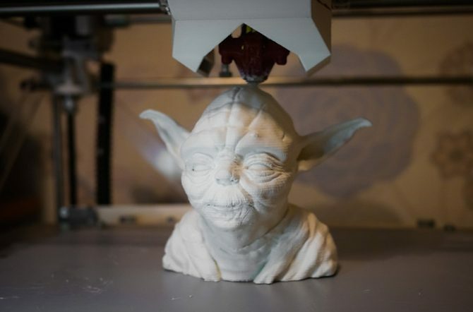 Busto di Yoda di oggetti di scena 3D guerre stellari