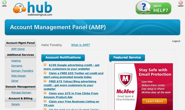 Inizia il tuo blog senza sforzo con l'hub di hosting Web [Giveaway] amp1 login