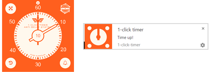 1click timer app chrome