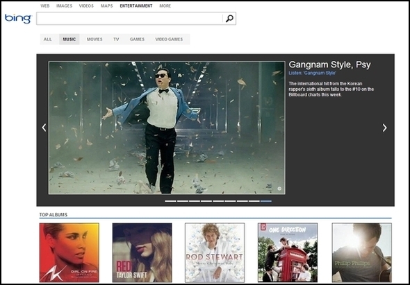 Maggiore di Google: i migliori pezzi di Bing Bing Entertainment Music1