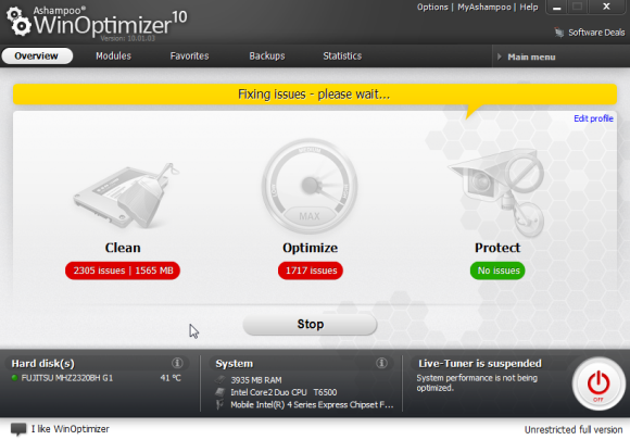 Pulisci e ottimizza il tuo computer per prestazioni migliori con WinOptimizer winoptimizer8