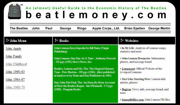 siti Web per i fan dei Beatles