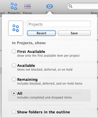 Vista OmniFocus