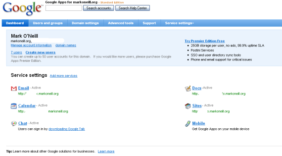 Come configurare facilmente Google Apps sul tuo sito web googleapps3