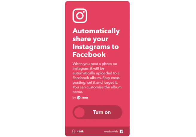 La guida IFTTT definitiva: usa lo strumento più potente del Web come un 42TTTT Instagram InstagramToFB