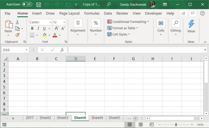 Scheda Aggiungi Excel