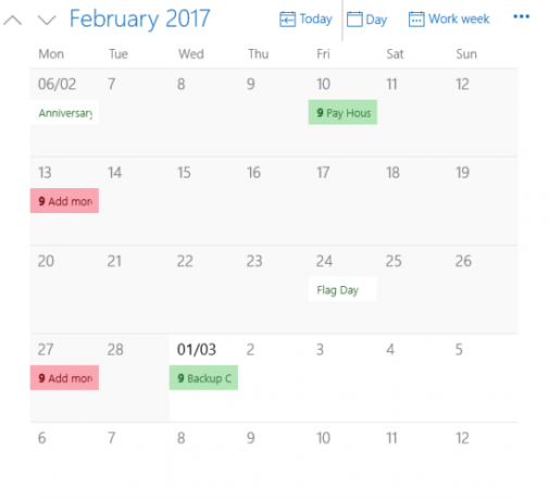 Ricarica il tuo calendario di Windows 10 con questa guida app calendario windows vista mensile 549x500