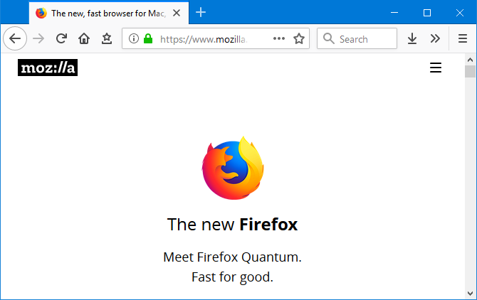 Schermata di Firefox