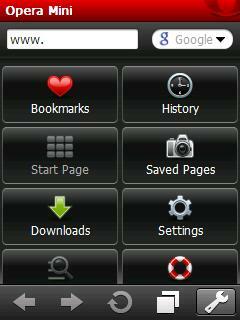 mini browser Opera