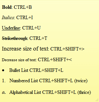 Sticky formattato