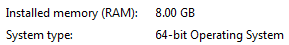 Informazioni di sistema RAM installata