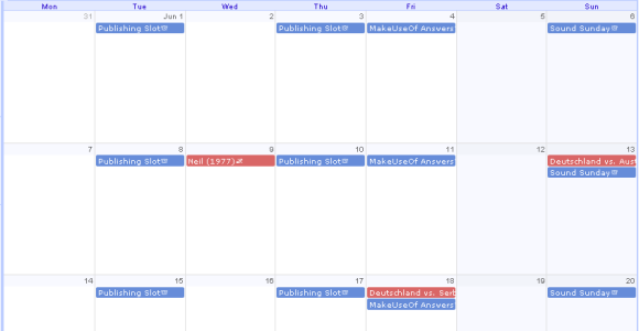 script del calendario di Google