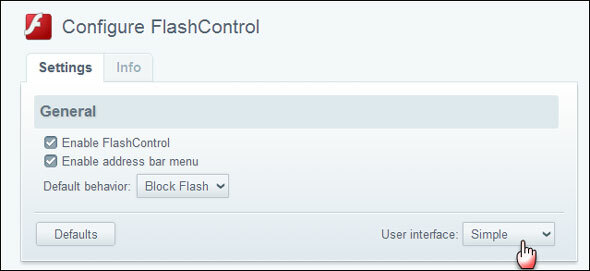 interrompere il caricamento del flash