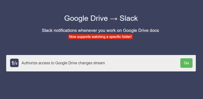 Integra Google Drive con Slack