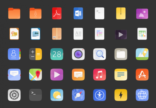 Set di icone Ubuntu GNOME