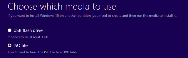 ISO dello strumento di creazione multimediale di Windows 10