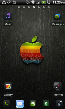 tema iPhone su Android