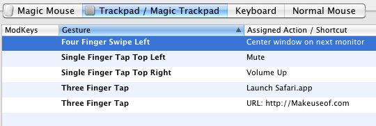 applicazione trackpad magico