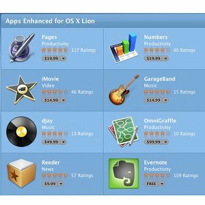 Le app migliorate per OS X Lion ricevono un trattamento speciale nell'App Store [Notizie] lionappthumb