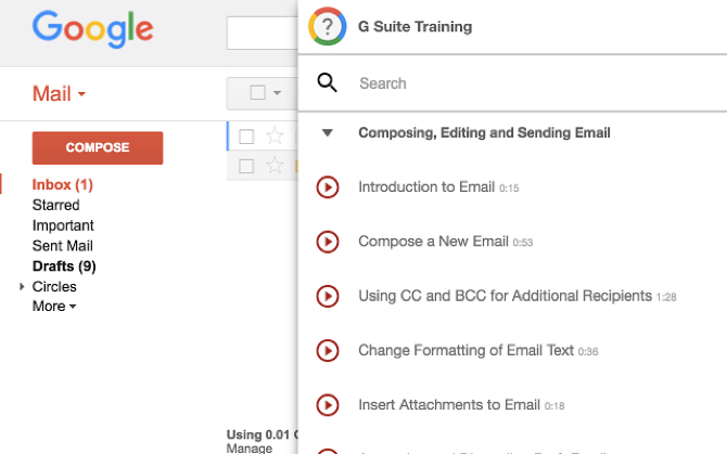 Apprendi le nozioni di base su Gmail, Google Apps e Android con 5 lezioni per principianti apprendi google gsuite training chrome