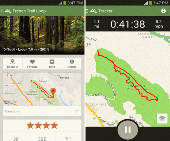 alltrails android-trekking-