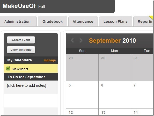 LearnBoost: Registro dei voti degli insegnanti online con molte funzioni Calendario