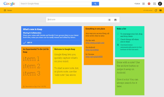 Estensione Chrome per appunti - Google Keep