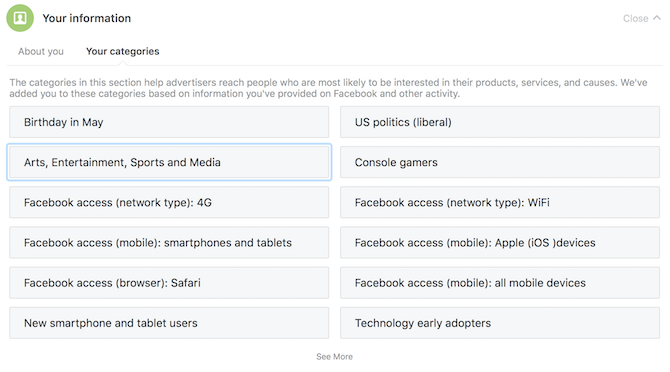 La guida completa alla privacy di Facebook facbeook privacy ads le tue categorie