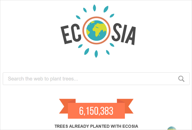 7 Alternative di ricerca di Google e relative caratteristiche dei marchi Web principale di Ecosia
